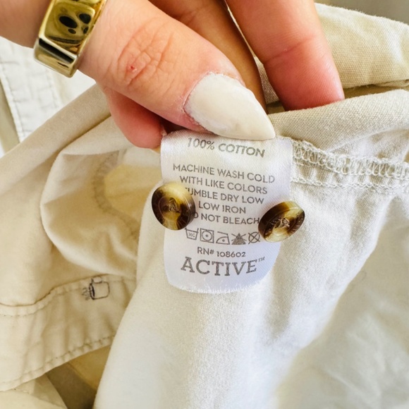 Active Ride Shop - Coffee Cup Button-Up Shirt ☕️ – Tan – Size Large - Picture 4 of 6